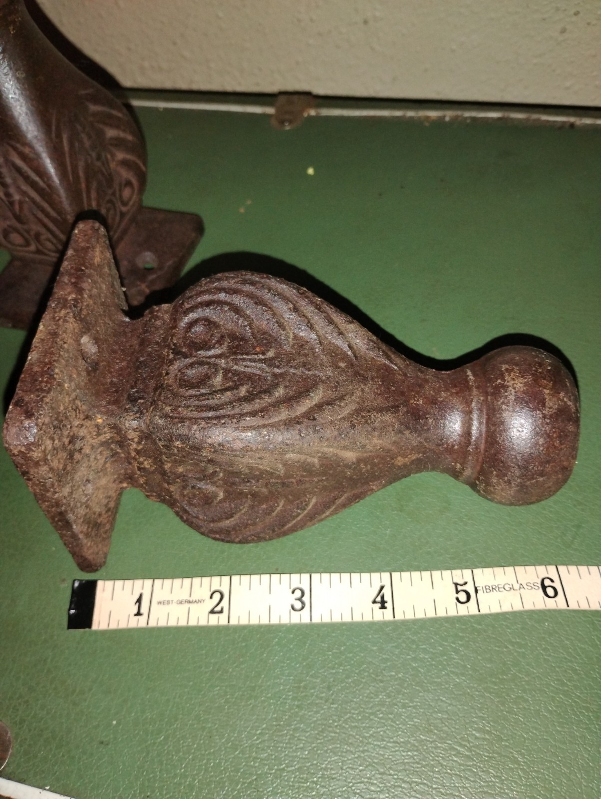 Two Antique Cast Iron Tub Feet Architectural Salvage